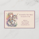 Search for childcare business cards Unicorn