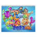 Search for fish calendars Cartoon