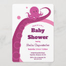 Search for pink octopus invitations Under the sea
