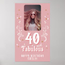 Search for 40th birthday posters Pink