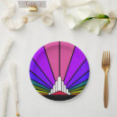 Search for art deco paper plates Red