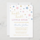 Search for star baby shower invitations Gold glitter