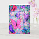 Search for flying butterfly cards Pink