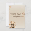 Search for beary much thank you cards We can bearly wait