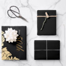 Search for happy wedding anniversary wrapping paper Gold