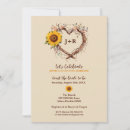 Search for sunflower bridal shower invitations Rustic country
