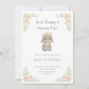 Search for turning one birthday invitations Rabbit
