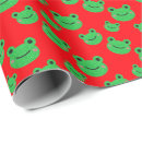 Search for frog christmas wrapping paper Pattern