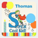 Search for super hero birthday stickers Cartoon