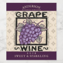 Search for red and grapes wine labels Vineyard