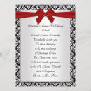 Search for red ribbon wedding invitations Formal