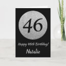 Search for 46 years old birthday cards Forty sixth birthday
