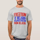 Search for freedom from religion tshirts Atheism