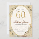 Search for autumn 60th birthday invitations Botanical