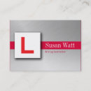 Search for driving instructor business cards Automotive