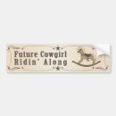 Search for cowboy bumper stickers Girl