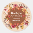 Search for thank you floral wedding stickers Stylish