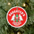 Search for daughter christmas tree decorations For her