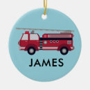Search for firetruck christmas tree decorations Fireman