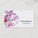 Search for cherry blossoms business cards Sakura