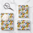 Search for happy 21st birthday wrapping paper Typography