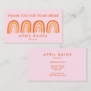 Search for rainbows business cards Customer