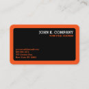 Search for black and orange business cards Professional