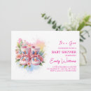 Search for pink booties baby shower invitations Mother to be