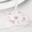 Search for bridal shower wine charms Watercolor