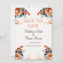 Search for orange blue save the dates Botanical