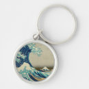 Search for japanese key rings Great wave off kanagawa