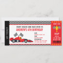 Search for race car ticket invitations Race on over