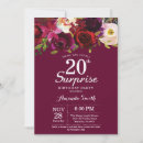 Search for elegant mens birthday invitations Red