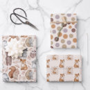 Search for animals wrapping paper Wild one birthday