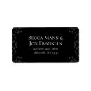 Search for grey and black return address labels Halloween