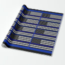 Search for thin blue line wrapping paper Cop