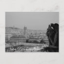 Search for notre dame gargoyles postcards Europe