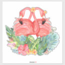 Search for flamingo wedding stickers Floral