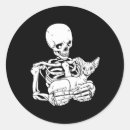 Search for funny skull stickers Pumpkin