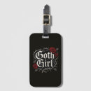 Search for gothic luggage tags Black