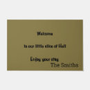 Search for funny halloween doormats Welcome