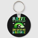 Search for st patricks birthday key rings Green beer