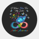 Search for autism butterfly stickers Awareness