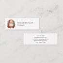 Search for santa business cards Winter
