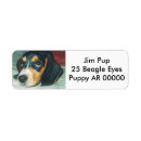 Search for cute beagle return address labels Hound