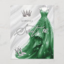 Search for silver and green sweet 16 invitations Dress