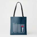 Search for barcode tote bags Funny