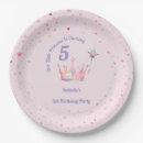 Search for princess crown plates Princess birthday party