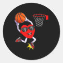 Search for basketball valentine stickers Heart