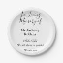 Search for funeral paper plates In loving memory of
